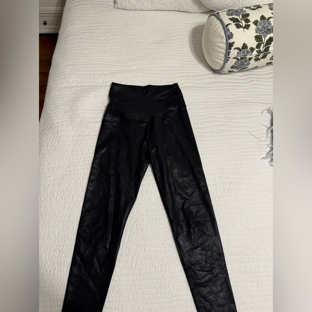 Aerie Black Faux Leather Leggings